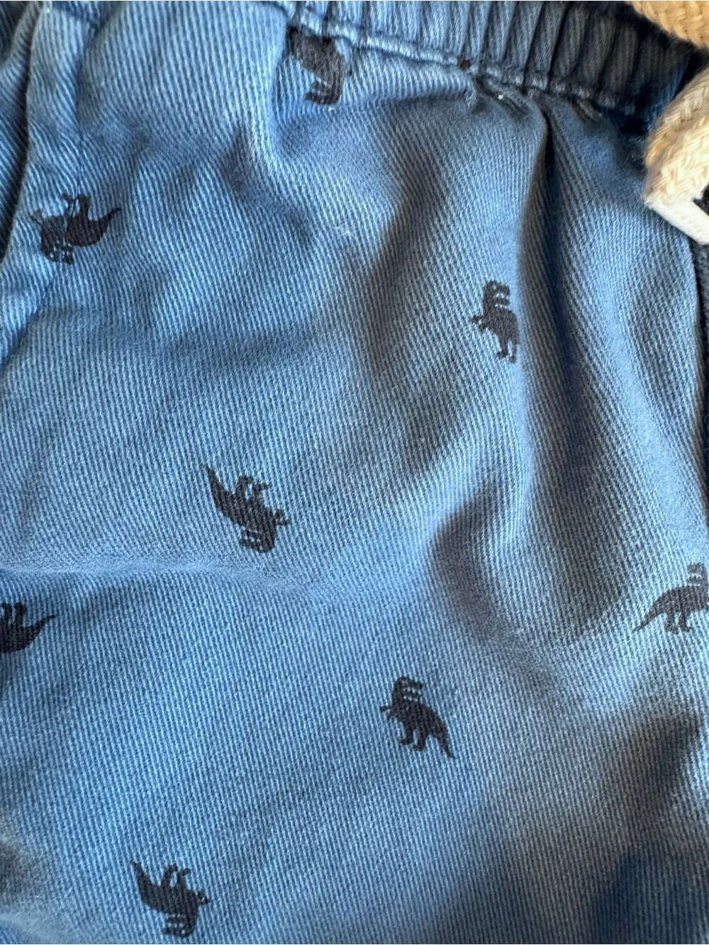 Old Navy Blue Pull-On Shorts with Dino Print
